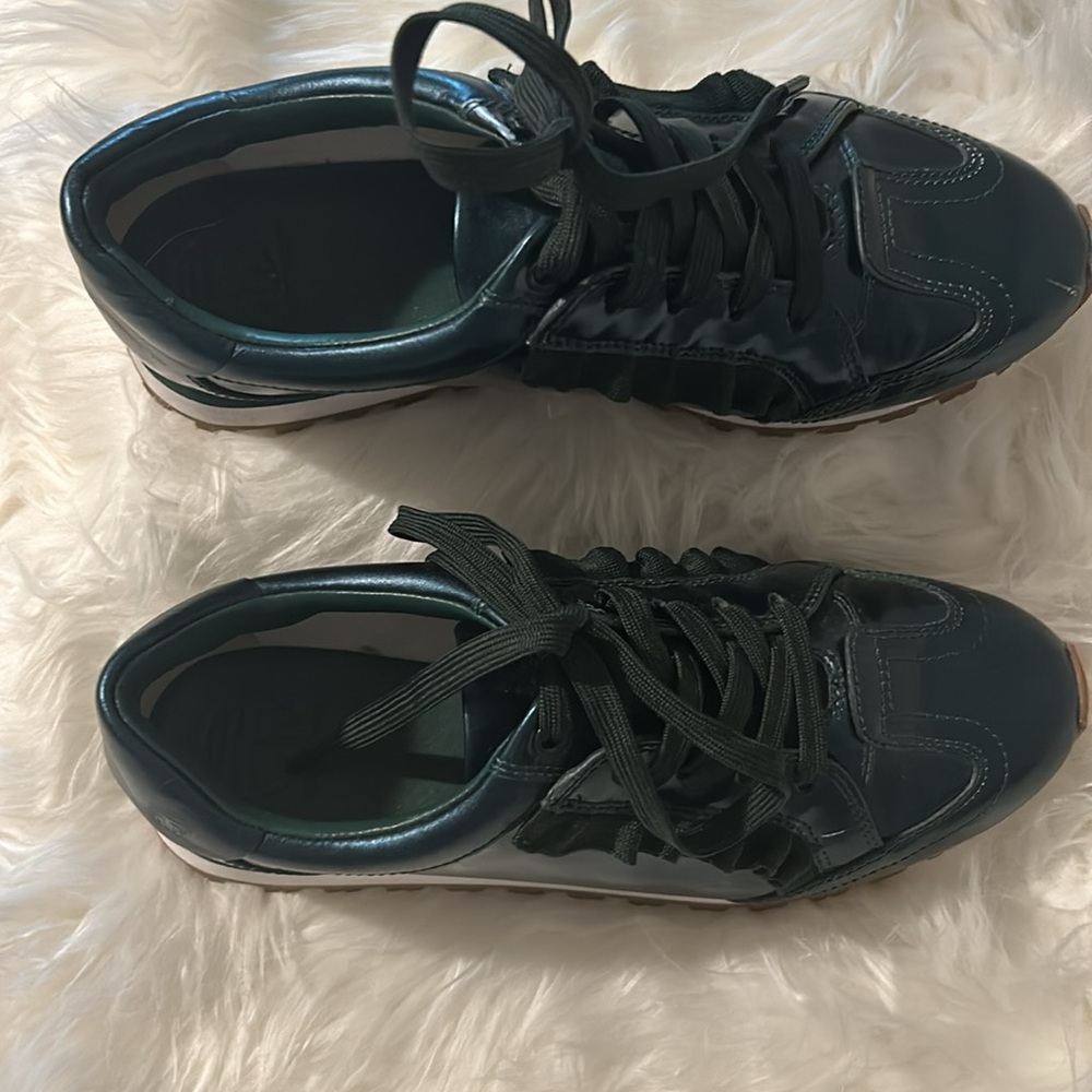 Tory Sport Ruffle Trainer Shoes - Picture 4 of 5